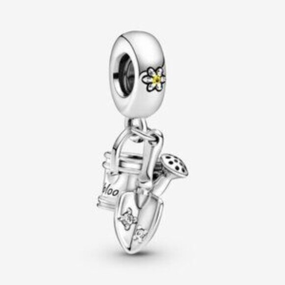 Pandora Watering Can & Trowel Dangle Charm - Picture 4 of 6